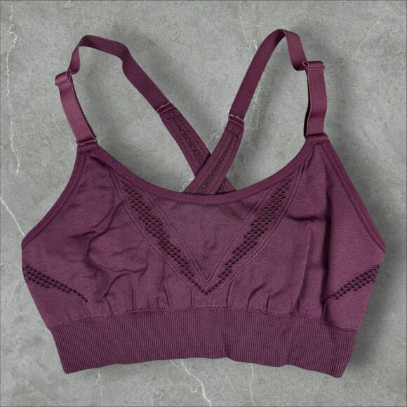all in motion Other - All In Motion Womens Maroon Adjustable Gym Workout Sports Bra - XS